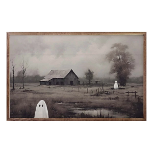 Kendrick Home Barn With Ghosts By Petals Prints Design Sign