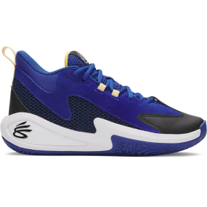 Kids' Under Armour Curry Z3 25 SDE Basketball Shoes Big 6.5 Regular Blue/White/Yellow