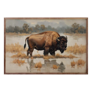 Kendrick Home Bison in Water Sign