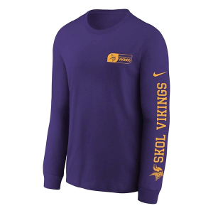 Kids' Minnesota Vikings Nike Essential T-Shirt Medium Purple