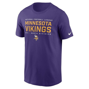 Minnesota Vikings Nike Essential Division T-Shirt Small Purple