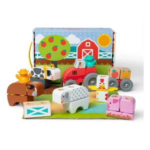 Melissa & Doug Blockables Farm Play Set