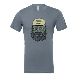 Men's Homeplace Apparel Nebraska Bearded Farmer T-Shirt 2XLarge Slate