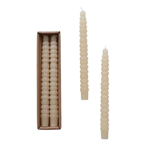 Creative Co-Op Unscented Pumpkin Shaped Taper in Box (Set of 2) candles