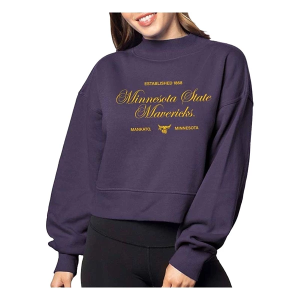 Minnesota State Mavericks Chicka-D Women's Crew XLarge Purple