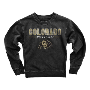 Colorado Buffaloes Wes and Willy Kids Girls' Crew Small Black