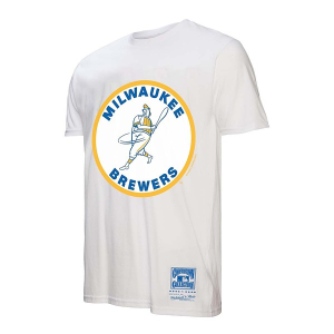 Milwaukee Brewers Basic Logo T-Shirt Large White
