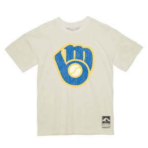 Milwaukee Brewers Under Lights T-Shirt Medium Cream