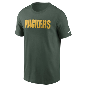 Green Bay Packers Nike Wordmark T-Shirt 2XLarge Green