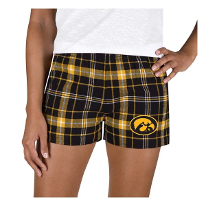 Iowa Hawkeyes Concepts Sport Women's Ultimate Shorts Large Black/Gold