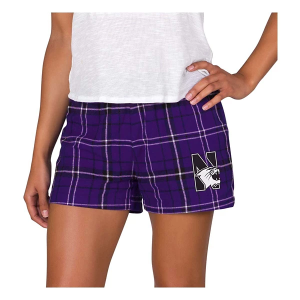 Northwestern Wildcats Concepts Sport Women's Ultimate Shorts Medium Purple/Black