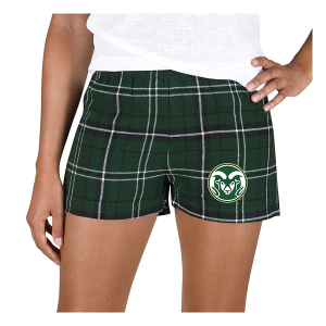 Colorado State Rams Concepts Sport Women's Ultimate Shorts Medium Hunter/Black