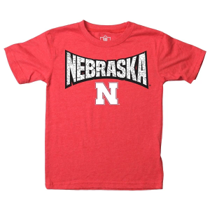 Nebraska Cornhuskers Wes and Willy Team Basic Toddler T-Shirt 3T Cherry