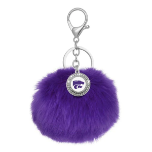 Spirit Gear Central Kansas State Wildcats Pom Keychain