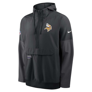 Minnesota Vikings Nike 2025 Sideline Anorak Mid Athletic Jacket XLarge Black
