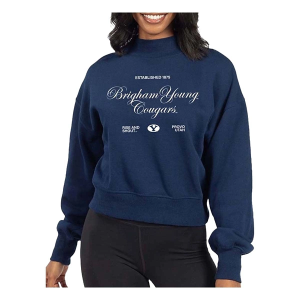 BYU Cougars Chicka-D Women's Crew Medium Navy