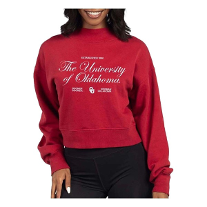 Oklahoma Sooners Chicka-D Women's Crew Medium Crimson
