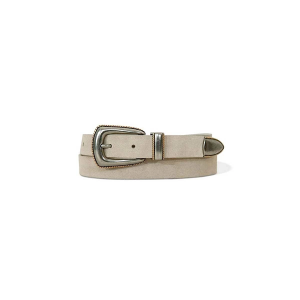 Women's Lucky Brand Westerned Suede Belt XLarge White