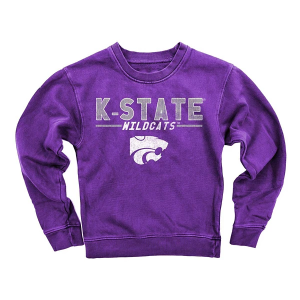 Kansas State Wildcats Wes and Willy Kids Girls' Crew 6X Grape