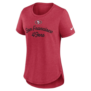 Women's San Francisco 49ers Nike Tri Fashion T-Shirt Small Red