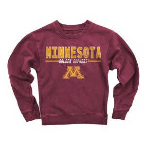 Minnesota Golden Gophers Wes and Willy Toddler Girls' Crew 2T Maroon