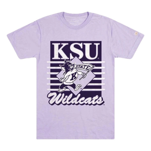 Kansas State Wildcats Homefield Apparel Throwback T-Shirt XLarge Lavender