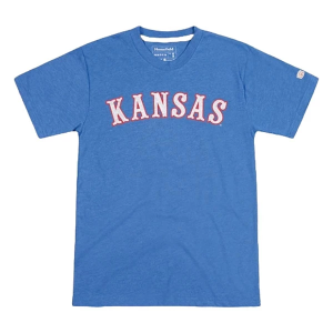 Kansas Jayhawks Homefield Apparel Vintage Circus T-Shirt Small Royal