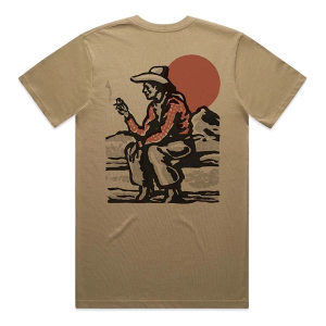 Men's Homeplace Apparel Idaho Marlboro T-Shirt Large Tan