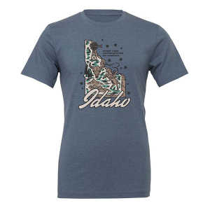 Men's Homeplace Apparel Idaho Round Up T-Shirt Small Slate