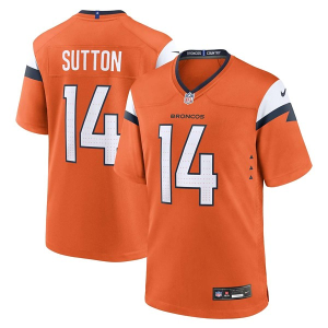 Denver Broncos Courtland Sutton #14 Nike Game Jersey Large Orange