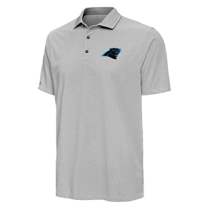 Carolina Panthers Antigua Pave Polo Medium Black/White