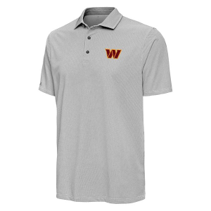 Washington Commanders Antigua Pave Polo Large Black/White