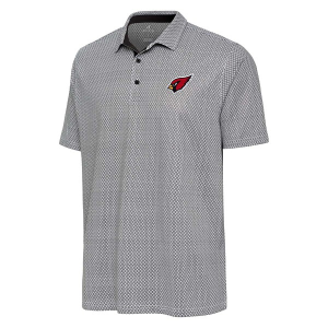 Arizona Cardinals Antigua Intersect Polo XLarge Heather Black