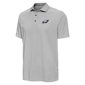 Philadelphia Eagles Antigua Pave Polo 2XLarge Black/White