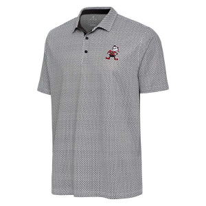 Cleveland Browns Antigua Brownie Intersect Polo XLarge Heather Black