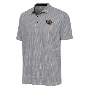 Jacksonville Jaguars Antigua Intersect Polo 2XLarge Heather Black
