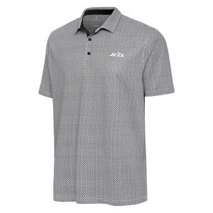 New York Jets Antigua Intersect Polo Medium Heather Black