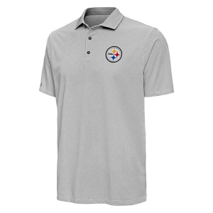 Pittsburgh Steelers Antigua Pave Polo XLarge Black/White