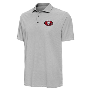 San Francisco 49ers Antigua Pave Polo Large Black/White