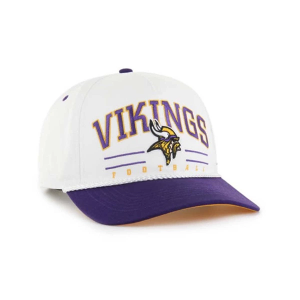 Minnesota Vikings 47 Brand Roscoe Two Tone Adjustable Hat One Size White