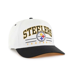Pittsburgh Steelers 47 Brand Roscoe Two Tone Adjustable Hat One Size White
