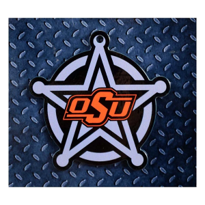 Authentic Street Signs Oklahoma State Cowboys Badge Steel Super Magnet