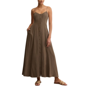 Women's Z Supply Angel Eyes Airy Midi Shift Dress Medium Tiki