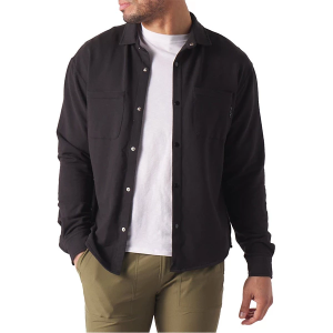 Men's Glyder Trek Long Sleeve Button Up Shirt Small Black