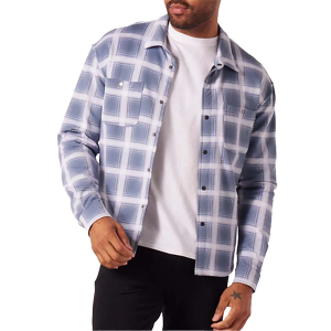 Men's Glyder Trek Long Sleeve Button Up Shirt XLarge Blue Plaid