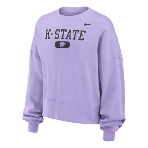 Kansas State Wildcats Nike Women's Crew XLarge Lavender