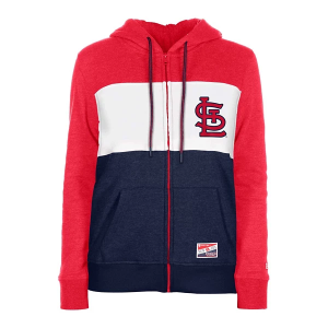 Women's St. Louis Cardinals New Era Logo Full Zip Small Red