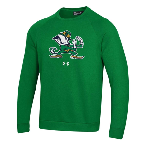 Notre Dame Fighting Irish Under Armour Crew Large Kelly Green