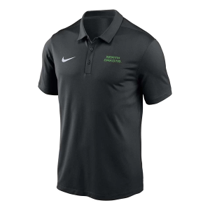 North Dakota Fighting Hawks Nike Solid Victory Polo Large Black