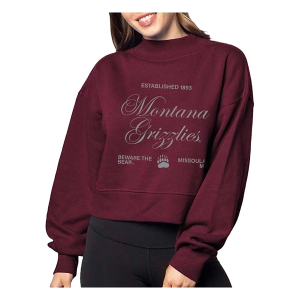 Montana Grizzlies Chicka-D Women's Crew Large Maroon